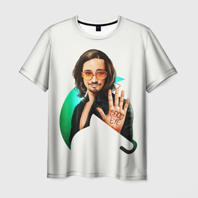 Мужская футболка 3D с принтом Klaus , 100% полиэфир | прямой крой, круглый вырез горловины, длина до линии бедер | umbrella academy | академия амбрелла | клаус харгривз | номер пять | роберт шиэн