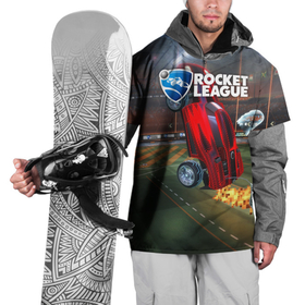 Накидка на куртку 3D с принтом Rocket League в Белгороде, 100% полиэстер |  | cars | game | games | rocket league | гонка | гонки | машина | машины | рокет лига