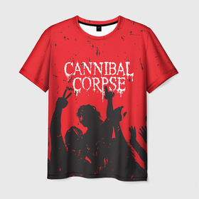 Мужская футболка 3D с принтом Cannibal Corpse | Труп Каннибала (Z) в Тюмени, 100% полиэфир | прямой крой, круглый вырез горловины, длина до линии бедер | cannibal | cannibal corpse | corpse | death metal | deathgrind | алекс уэбстер | брутальный дэт метал | дэт метал | дэтграйнд | пол мазуркевич | роб барретт | труп каннибала