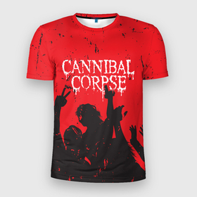 Мужская футболка 3D спортивная с принтом Cannibal Corpse | Труп Каннибала (Z) в Тюмени, 100% полиэстер с улучшенными характеристиками | приталенный силуэт, круглая горловина, широкие плечи, сужается к линии бедра | cannibal | cannibal corpse | corpse | death metal | deathgrind | алекс уэбстер | брутальный дэт метал | дэт метал | дэтграйнд | пол мазуркевич | роб барретт | труп каннибала