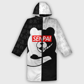 Дождевик унисекс 3D monokuma senpai: в городе Новоалтайск, | | anime | bear | black white | danganronpa | kurokuma | monodam | monokuma | monomi | monotaro | rabbit | school | shirokuma | аниме | главарь | мoноми | монокума | черно белый | школа