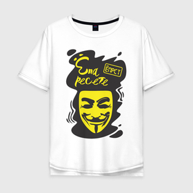 Мужская футболка хлопок Oversize с принтом Анонимус (епаресете) в Рязани, 100% хлопок | свободный крой, круглый ворот, “спинка” длиннее передней части | анонимус | епаресете | ёпрст | прикольная надпись | эвфемизмы мата