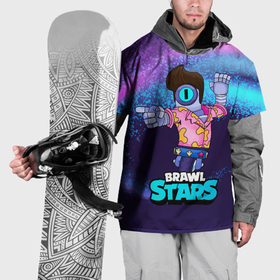 Накидка на куртку 3D с принтом Stu brawl  stars в Кировске, 100% полиэстер |  | brawl | brawl stars | brawlstars | brawl_stars | jessie | бравл | бравлер stu | бравлстарс | гонщик | каскадер | сту