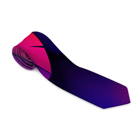 Галстук 3D с принтом Фиолетовые Перья в Екатеринбурге, 100% полиэстер | Длина 148 см; Плотность 150-180 г/м2 | Тематика изображения на принте: минимализм | перья | перья павлина | рисунок | фиолетовые перья
