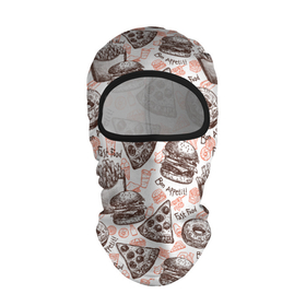 Балаклава 3D с принтом Фастфуд / Fast food в Санкт-Петербурге, 100% полиэстер, ткань с особыми свойствами — Activecool | плотность 150–180 г/м2; хорошо тянется, но при этом сохраняет форму. Закрывает шею, вокруг отверстия для глаз кайма. Единый размер | Тематика изображения на принте: barbecue | bon appetit | burger | cola | cone | donuts | fast food | french fries | hot dog | ice cream | pepsi | pizza | бургер | картошка фри | кола | мороженое | пепси | пицца | пончики | приятного аппетита | рожок | фастфуд | хот дог | шашлык