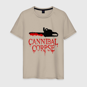 Мужская футболка хлопок с принтом Cannibal Corpse | Труп Каннибала (Z) в Белгороде, 100% хлопок | прямой крой, круглый вырез горловины, длина до линии бедер, слегка спущенное плечо. | blood | cannibal | cannibal corpse | corpse | death metal | deathgrind | алекс уэбстер | бензопила | брутальный дэт метал | дэт метал | дэтграйнд | кровь | пила | пол мазуркевич | роб барретт | труп каннибала