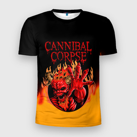 Мужская футболка 3D спортивная с принтом Cannibal Corpse | Труп Каннибала (Z) в Белгороде, 100% полиэстер с улучшенными характеристиками | приталенный силуэт, круглая горловина, широкие плечи, сужается к линии бедра | cannibal | cannibal corpse | corpse | death metal | deathgrind | алекс уэбстер | брутальный дэт метал | дэт метал | дэтграйнд | пол мазуркевич | роб барретт | труп каннибала
