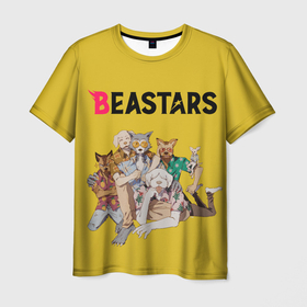Мужская футболка 3D с принтом Beastars Джуно и Луис. в Белгороде, 100% полиэфир | прямой крой, круглый вырез горловины, длина до линии бедер | beastars | аниме | бистарс | выдающиеся звери | джуно | луис | сериал | фильм | хару