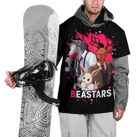 Накидка на куртку 3D с принтом BEASTARS (Легоши, Луи и Хару) , 100% полиэстер |  | anime | beastars | haru | legoshi | louis | manga | аниме | волк | выдающиеся звери | зайка | легоси | легоши | луи | манга | олень | хару