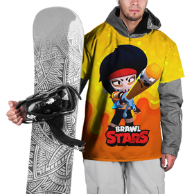 Накидка на куртку 3D с принтом Мстительница Биби BIBILANTE в Тюмени, 100% полиэстер |  | bibi | bibilante | brawl | brawl stars | brawlstars | brawl_stars | jessie | биби | бравл | бравлер | бравлстарс | мстительница