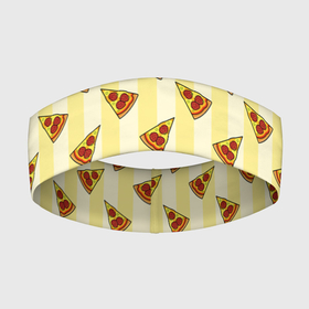 Повязка на голову 3D с принтом Кусочки Пиццы (Еда) ,  |  | еда | кусочки пиццы | пицца | рисунок
