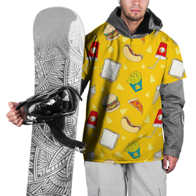 Накидка на куртку 3D с принтом Фастфуд в Курске, 100% полиэстер |  | Тематика изображения на принте: бургеры | бутерброд | вредная еда | еда | мороженое | пицца | сок | фастфуд | хотдог