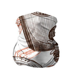 Бандана-труба 3D с принтом Вкусности в Санкт-Петербурге, 100% полиэстер, ткань с особыми свойствами — Activecool | плотность 150‒180 г/м2; хорошо тянется, но сохраняет форму | Тематика изображения на принте: бургер | вкусности | еда | пончик | попкорн | фастфуд | хот дог