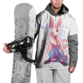 Накидка на куртку 3D с принтом BEASTARS Хару , 100% полиэстер |  | anime | beastars | haru | manga | аниме | выдающиеся звери | зайка | манга | хару