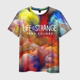 Мужская футболка 3D с принтом Life is Strange True Colors , 100% полиэфир | прямой крой, круглый вырез горловины, длина до линии бедер | dontnod entertainment | абстракция | алекс чэнь | серия life is strange