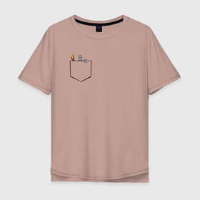 Мужская футболка хлопок Oversize с принтом Дарк соулс карман в Тюмени, 100% хлопок | свободный крой, круглый ворот, “спинка” длиннее передней части | dark souls | lfhr cjekc | вфкл ыщгды | дарк соулс | черная душа