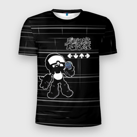 Мужская футболка 3D спортивная с принтом tankmen friday night funkin в Новосибирске, 100% полиэстер с улучшенными характеристиками | приталенный силуэт, круглая горловина, широкие плечи, сужается к линии бедра | friday | funkin | night | tankman | найт | ночь | пятница | танкист | фанк | фанкин | фридэй