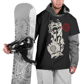 Накидка на куртку 3D с принтом Алукард HELL , 100% полиэстер |  | Тематика изображения на принте: anime | hellsing | vampire | кото хирано