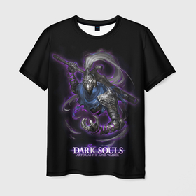 Мужская футболка 3D с принтом Dark souls Abyss walker в Екатеринбурге, 100% полиэфир | прямой крой, круглый вырез горловины, длина до линии бедер | dark souls | lfhr cjekc | вфкл ыщгды | дарк соулс | темная душа | черная душа