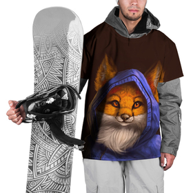 Накидка на куртку 3D с принтом Лисенок в капюшоне в Тюмени, 100% полиэстер |  | Тематика изображения на принте: fox | foxy | животное | звери | лиса | лисенок | лисичка | милая | рыжая | фокс