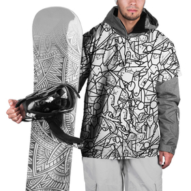 Накидка на куртку 3D с принтом Масса людей , 100% полиэстер |  | fashion | game | hip hop | rap | street style | top | игра | мода | огонь | рэп | топ | уличный стиль | хип хоп