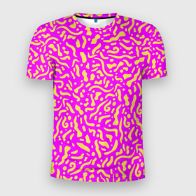 Мужская футболка 3D спортивная с принтом Абстрактные узоры , 100% полиэстер с улучшенными характеристиками | приталенный силуэт, круглая горловина, широкие плечи, сужается к линии бедра | abstract | military | neon | pattern | pink | purple | texture | абстракция | бактерии | волны | восточные | гламур | желтые узоры | камуфляж | кудрявые | милитари | нежные | неоновые | орнамент | паттерн | пятна | резьба