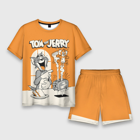 Мужской костюм с шортами 3D с принтом Том и Джерри в Курске,  |  | tom  jerry | tom and jerry | vdzabma | джерри | том | том  джерри | том и джерри