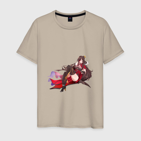 Мужская футболка хлопок с принтом Бей Доу в Тюмени, 100% хлопок | прямой крой, круглый вырез горловины, длина до линии бедер, слегка спущенное плечо. | арт | бей доу | боевая девушка | бэй доу | милая девушка | рисунок