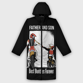 Дождевик унисекс 3D с принтом Папа и сын в городе Новоалтайск,  |  | art | child | dad | father | lettering | motorcycles | motorcycling | son | арт | мотоспорт | мотоциклы | надпись | отец | папа | ребенок | сын