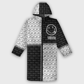 Дождевик унисекс 3D с принтом NIRVANA   НИРВАНА в городе Новоалтайск,  |  | cobain | kurt | lithium | logo | music | nirvana | nirwana | rock | smile | кобейн | курт | лого | логотип | музыка | нирвана | рок | смайл | смайлик | улыбка