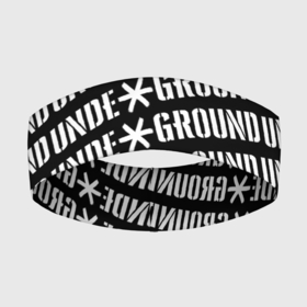 Повязка на голову 3D с принтом UNDERGROUND ,  |  | under | underground | андер | молодежное | пестрое | рэп | улица | хайп | хип хоп