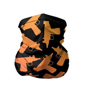 Бандана-труба 3D с принтом Узи в Тюмени, 100% полиэстер, ткань с особыми свойствами — Activecool | плотность 150‒180 г/м2; хорошо тянется, но сохраняет форму | градиент | минимализм | оружие | пистолет автомат | узи