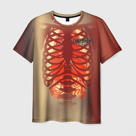 Мужская футболка 3D с принтом X Ray Style   Рентген в Белгороде, 100% полиэфир | прямой крой, круглый вырез горловины, длина до линии бедер | 0x000000123 | ak 47 | csgo | xray | ксго | рентген