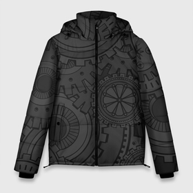 Мужская зимняя куртка 3D с принтом GEARS STEAMPUNK в Новосибирске, верх — 100% полиэстер; подкладка — 100% полиэстер; утеплитель — 100% полиэстер | длина ниже бедра, свободный силуэт Оверсайз. Есть воротник-стойка, отстегивающийся капюшон и ветрозащитная планка. 

Боковые карманы с листочкой на кнопках и внутренний карман на молнии. | Тематика изображения на принте: cosplay | design | diy | do it yourself | handmade | how to | steampunk | дизельпанк | киберпанк | лучший стимпанк | своими руками | стимпанк | стимпанк стиль | стимпанк фильмы | фантастика | шестеренки