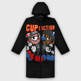 Дождевик унисекс 3D с принтом CUP FICTION в городе Новоалтайск,  |  | art | cartoon | cup | cuphead | devil | dice | fiction | game | king | mugman | pulp | the | арт | бос | босс | голова | демон | дьявол | игра | капхед | криминальное | магмен | мультик | мультфильм | платформер | чаша | чашка | человек | черт 