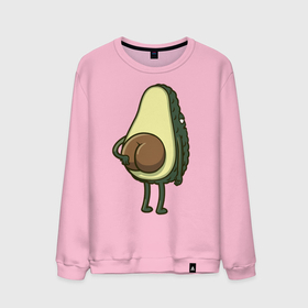 Мужской свитшот хлопок с принтом Авокадо с попкой , 100% хлопок |  | Тематика изображения на принте: 2d | avocado | авокадо | еда | овощи | рисунок | фрукты