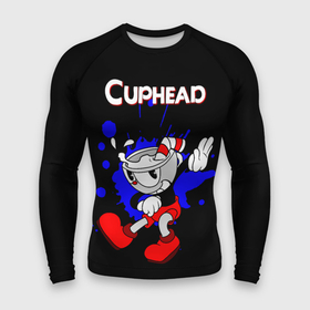 Мужской рашгард 3D с принтом Cuphead ,  |  | cup head | cuphead | run and gun | детям | капхед | капхэд | логотипы игр | персонажи игр | чашка