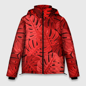Мужская зимняя куртка 3D с принтом Тропические листья Монстера в Тюмени, верх — 100% полиэстер; подкладка — 100% полиэстер; утеплитель — 100% полиэстер | длина ниже бедра, свободный силуэт Оверсайз. Есть воротник-стойка, отстегивающийся капюшон и ветрозащитная планка. 

Боковые карманы с листочкой на кнопках и внутренний карман на молнии. | Тематика изображения на принте: art | background | design | exotic | fabric | fashion | hawaii | illustration | jungle | leaf | monstera | nature | palm | pattern | plant | summer | texture | tree | tropical | vector | wallpaper | листья | монстера | паттерн | растение | тропика | узоры