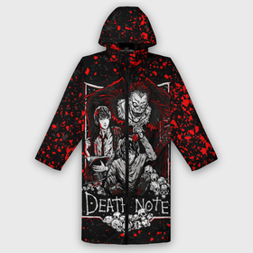 Дождевик унисекс 3D с принтом ТЕТРАДЬ СМЕРТИ в городе Новоалтайск,  |  | anime | death note | аниме | кира | лайт ягами | манга | миса аманэ | михаэль кэл | ниа | рэм. | рюк