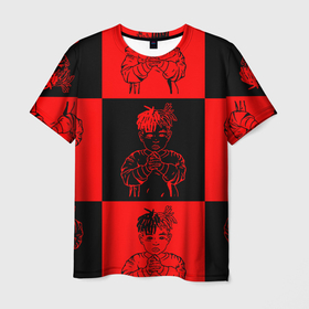 Мужская футболка 3D с принтом XXXTENTACION LOVE в Курске, 100% полиэфир | прямой крой, круглый вырез горловины, длина до линии бедер | Тематика изображения на принте: fashion | game | hip hop | rap | street style | top | игра | мода | огонь | рэп | топ | уличный стиль | хип хоп