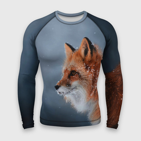 Мужской рашгард 3D с принтом Лиса в Тюмени,  |  | fox | foxy | животное | звери | лиса | лисенок | лисичка | милая | рыжая | фокс