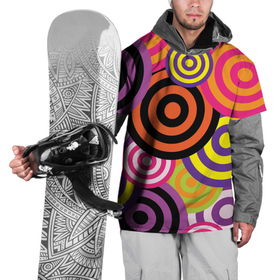 Накидка на куртку 3D с принтом Аннотация разноцветных кругов в Екатеринбурге, 100% полиэстер |  | абстрация | аннотация | иллюзии | круги | мишени | мишень | разноцветный