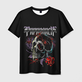 Мужская футболка 3D с принтом PAPA ROACH в Санкт-Петербурге, 100% полиэфир | прямой крой, круглый вырез горловины, длина до линии бедер | grange | hardcore | metal | music | papa roach | punk | rock | usa | музыка | панк | папа роуч | рок | сша