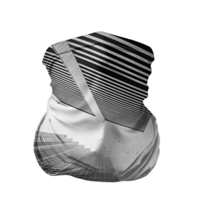 Бандана-труба 3D с принтом Минимализм в Екатеринбурге, 100% полиэстер, ткань с особыми свойствами — Activecool | плотность 150‒180 г/м2; хорошо тянется, но сохраняет форму | архитектура | город | здания | минимализм | небо | фото | черно белое