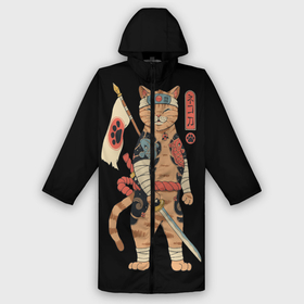 Дождевик унисекс 3D с принтом Shogun Cat в городе Новоалтайск,  |  | cat | cats | japan | ninja | samurai | shogun | yakuza | катана | кот | котенок | коты | котэ | котята | кошка | ниндзя | самурай | сёгун | якудза | япония