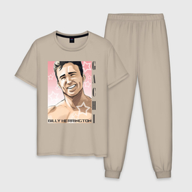 Мужская пижама хлопок с принтом gachi в Тюмени, 100% хлопок | брюки и футболка прямого кроя, без карманов, на брюках мягкая резинка на поясе и по низу штанин
 | gachi | gachimuchi | гачи | гачимучи