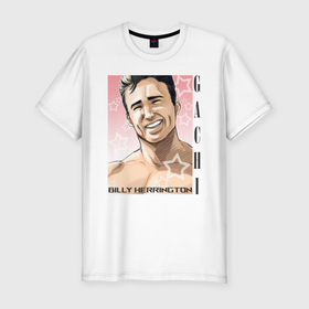 Мужская футболка хлопок Slim с принтом gachi в Тюмени, 92% хлопок, 8% лайкра | приталенный силуэт, круглый вырез ворота, длина до линии бедра, короткий рукав | gachi | gachimuchi | гачи | гачимучи