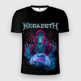 Мужская футболка 3D спортивная с принтом MEGADETH в Екатеринбурге, 100% полиэстер с улучшенными характеристиками | приталенный силуэт, круглая горловина, широкие плечи, сужается к линии бедра | grange | hardcore | megadeth | metal | music | punk | rock | trash | usa | мастейн | мегадес | метал | музыка | панк | рок | трэш