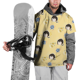 Накидка на куртку 3D с принтом Чиби Чжун Ли в Тюмени, 100% полиэстер |  | арт | деньги | золотая монета | милый парень | монета | мора | рисунок | синие цветы | синий цветок | цветок | цветы | чжун ли | чиби | чибик