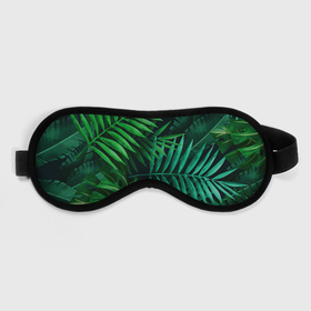 Маска для сна 3D с принтом Сочные тропики в Петрозаводске, внешний слой — 100% полиэфир, внутренний слой — 100% хлопок, между ними — поролон |  | Тематика изображения на принте: заросли | кусты | лето | листья | пальма | тропики. зелень